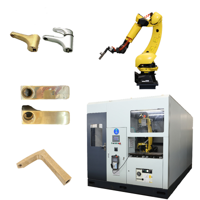 kopen Meerdere functies Automatische Robotische slijppoetsmachine voor kranen Wielen Valven Hardware Gietproducent online vervaardiging