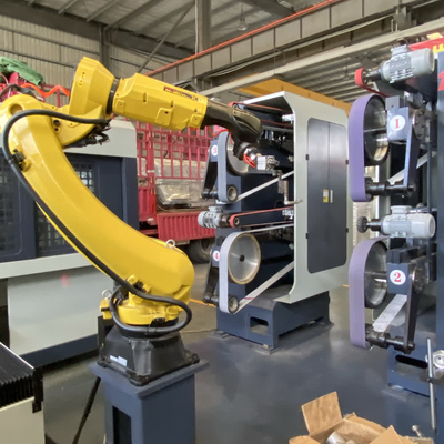 2 slijpmachines Deburring Functie Robotische polijstmachine voor een gladde afwerking
