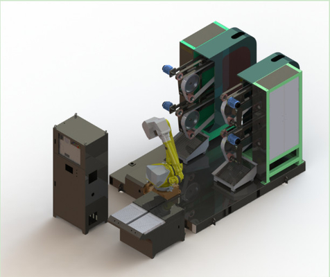 Hoog efficiënte slijpmachine met FANUC-robotcel verbeterde productiviteit