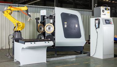 CNC de Oppervlakte Robotachtige Oppoetsende Machine van het Systeemkoper om Tapkranen Te malen